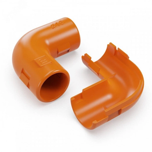 Соединитель угловой разборный оранжевый d16 мм (100шт/1000шт уп/кор)