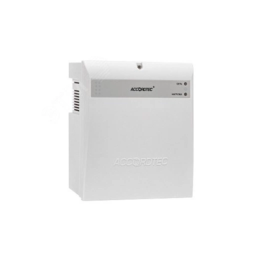 Источник вторичного электропитания в пластиковом корпусе под АКБ 7 Ач.Цвет корпуса - белый