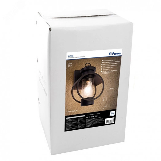 Светильник НБУ-60w вниз Е27 IP44 черный кованое железо