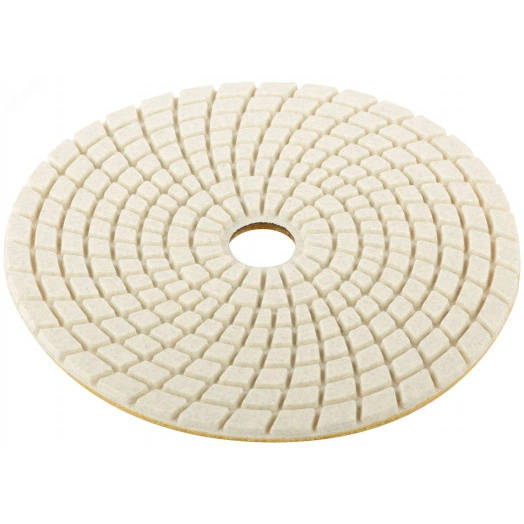 Круг алмазный гибкий шлифовальный АГШК (липучка), влажное шлифование, 125 мм, Р 100
