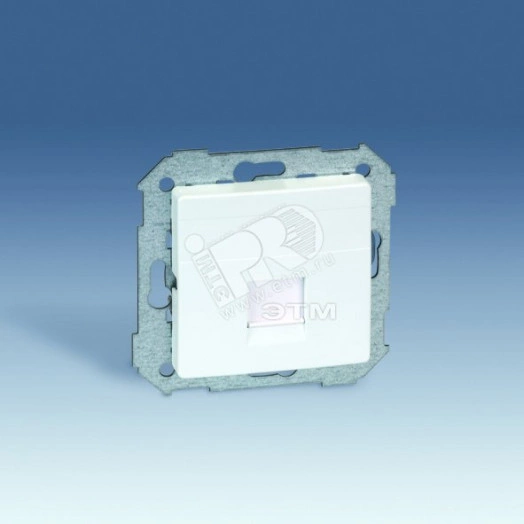 Адаптер на 1 RJ45 75542-30 шторка S82 слоновая кость