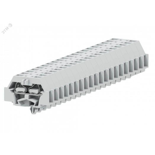 Клемма TB 1-1 с бок. подключ. с защелк. ножками, светло-серая