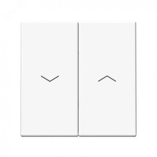 ARTGALLERY 2-клавишный выключатель для жалюзи, 2х сх.4, 10А, механизм, белый