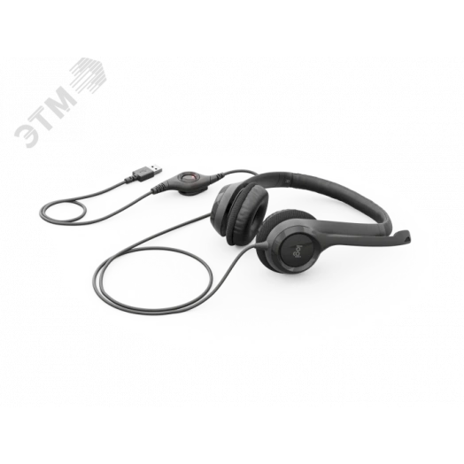 Гарнитура проводная, накладная H390, USB-A, графит