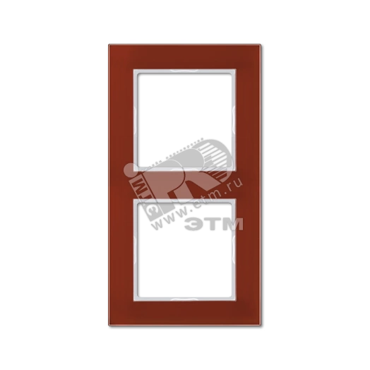 Рамка 2-я для горизонтальной/вертикальной установки  Серия- ACreation  Материал- стекло  Цвет- красный