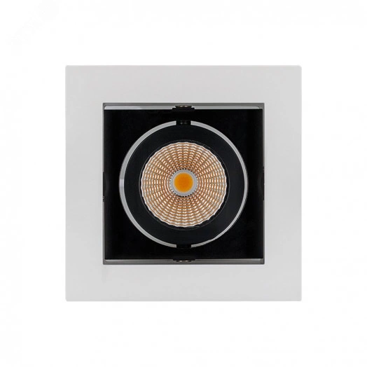 Светильник CL-KARDAN-S102x102-9W Warm (WH-BK, 38 deg) (ARL, IP20 Металл, 3 года)