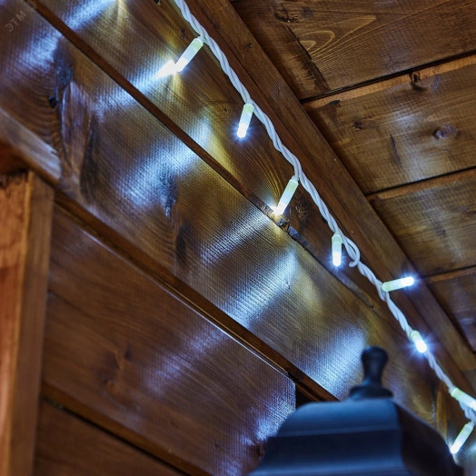 Гирлянда светодиодная со статическим свечением 10м Соединяемая 120 светодиодов Белый свет Провод белый ULD-S1000-120/SWK WHITE IP67