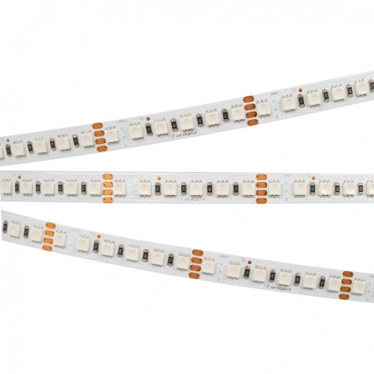 Лента LED RT-H120-10mm 24V RGB (13.2 W/m, IP20, 4040, 5m) (ARL, Открытый)