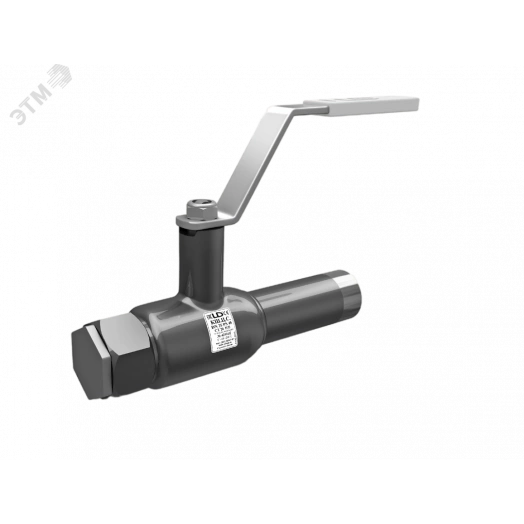 Кран шаровой стальной цельносварной спускной стандартнопроходной DN25 PN40 муфта/приварка