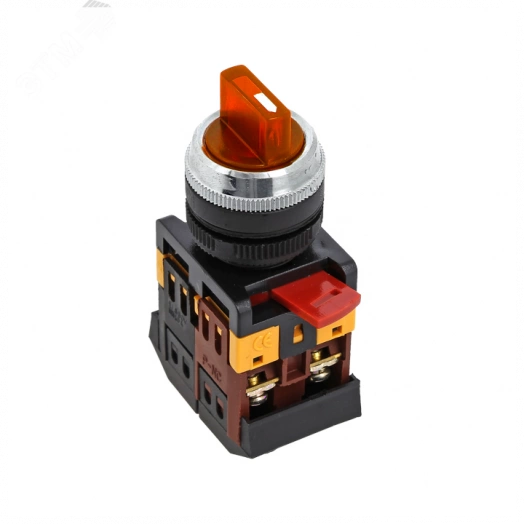 Переключатель ANC-22 3P красный с подсветкой 380В NO+NC