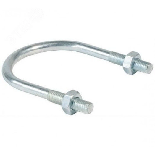 Хомут U-образный 10' М16 260-275 оцинкованная сталь ГОСТ 24137-80 с гайками