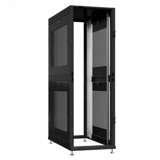 Шкаф серверный 42U 600х1070 передняя дверь: без. задняя дверь: без. боковые панели: перфорированные. цвет: черный RAL9005 