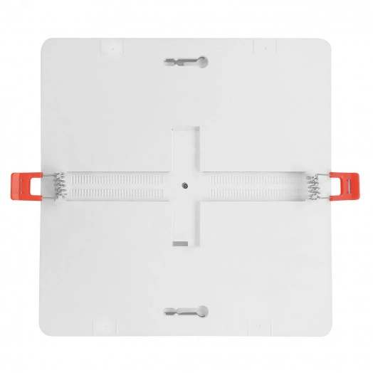 Светильник светодиодныйULM-Q251 18W/4000K WHITE встраиваемый/накладной квадратный Белый свет (4000К) Корпус белый ТМ Volpe