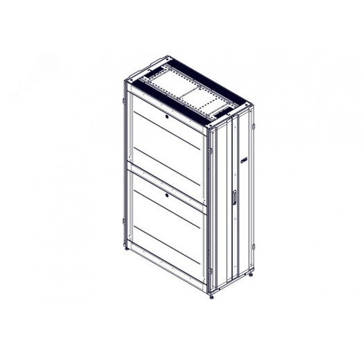 Шкаф Uniprom. 42U-600/1200. боковые панели 4шт. черный