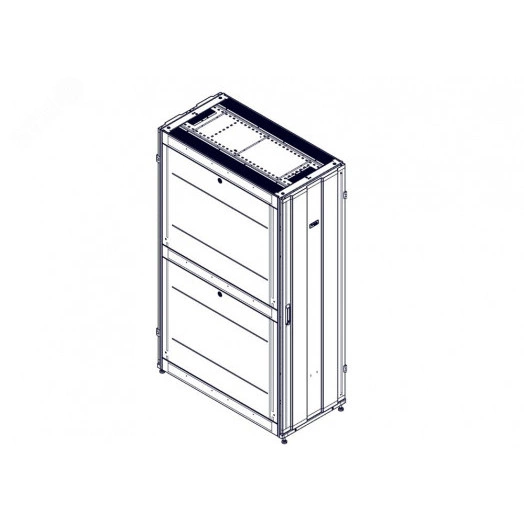 Шкаф Uniprom. 42U-600/1200. боковые панели 4шт. черный