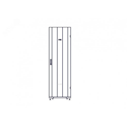 Шкаф Uniprom. 42U-600/1200. боковые панели 4шт. черный