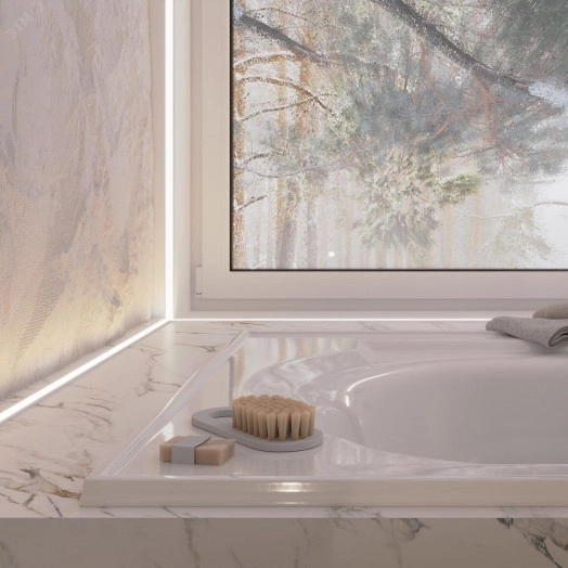 Лента герметичная RTW-PR-A128-10mm 24V Warm3000 (9.6 W/m, IP66, 2835, 5m) (Arlight, высок.эфф.150 лм/Вт)