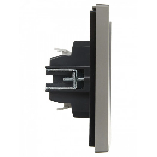 FORTE&PIANO Выключатель 1-клавишный перекрестный 10А FP512 сталь IEK