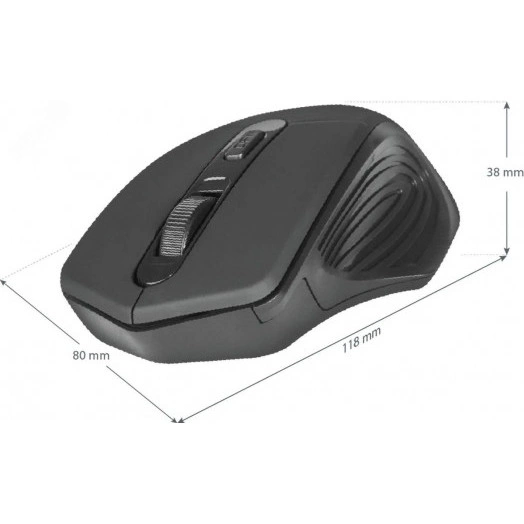 Мышь беспроводная Datum MB-345 800-1600 dpi, 4 кнопки, черный