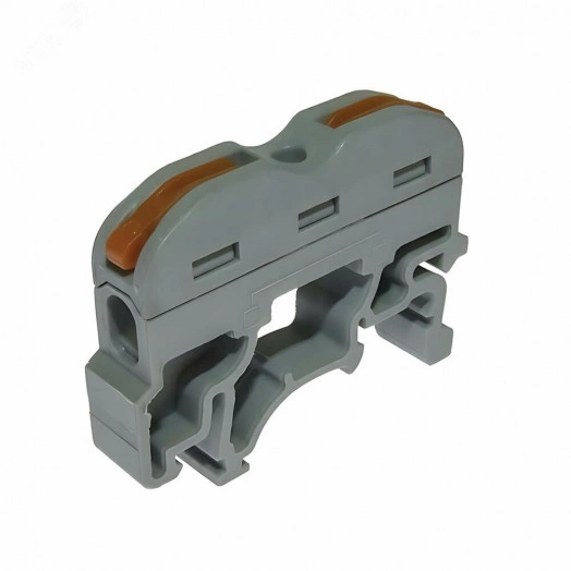 Клемма соединительная универсальная проходная 1 полюс с рычагом на DIN-рейку 0.08-4.0