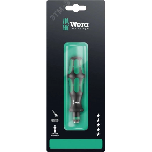 Рукоятка-держатель 816 R с быстрозажимным патрон Rapidaptor для бит 1/4 C/E 6.3 119 мм с держателем-еврослот