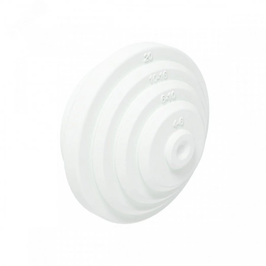 Гермоввод д20 белый (10шт/1000шт кор/уп)