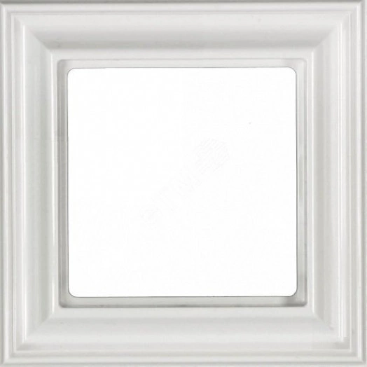Рамка 1-местная для вертикальной и горизонтальной установки. Серия- Eco DECO. Материал- термопласт. Цвет- белый