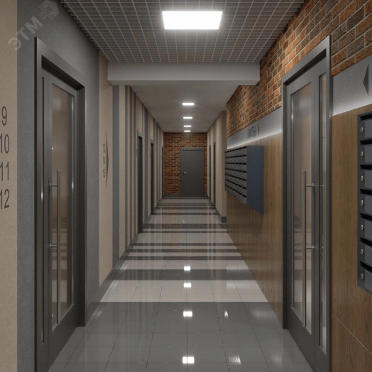 Светильник светодиодный ДВО-40w 595х595х28 6500К 3500Лм c блоком аварийного питания 1.5ч матовый с равномерной засветкой IP40