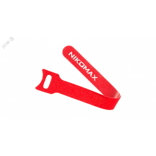 Стяжка-липучка с мягкой пряжкой, 150х12мм, черная, 10шт.