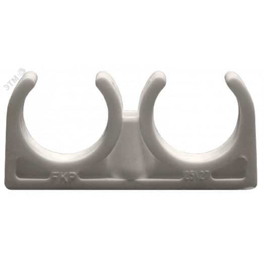 Опора 20 мм PPR, двойная, серая