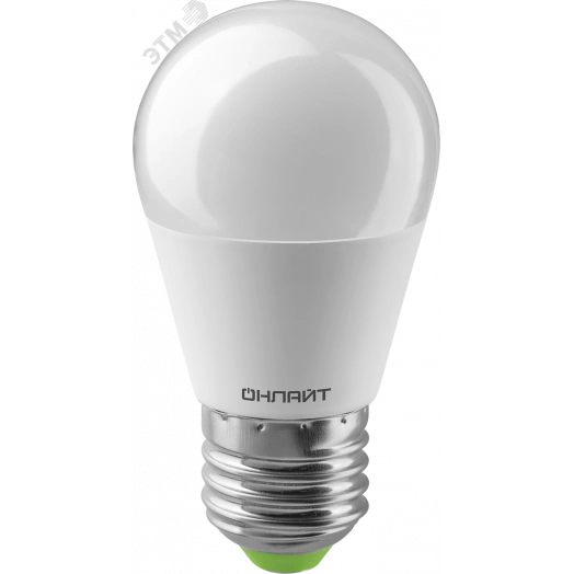 Лампа светодиодная 9вт OLL-G45-9-230-4K-E27-FR PRO 90-240В ОНЛАЙТ