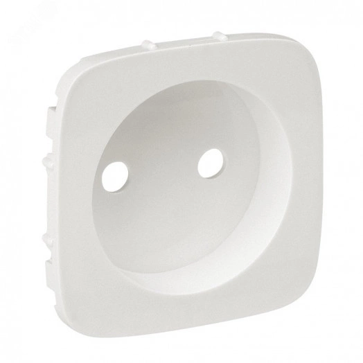 Valena ALLURE  Лицевая панель силовой розетки 2К  Жемчуг