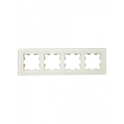 BRITE Рамка 4 поста РУ-4-2-Бр стекло песчаный RE IEK
