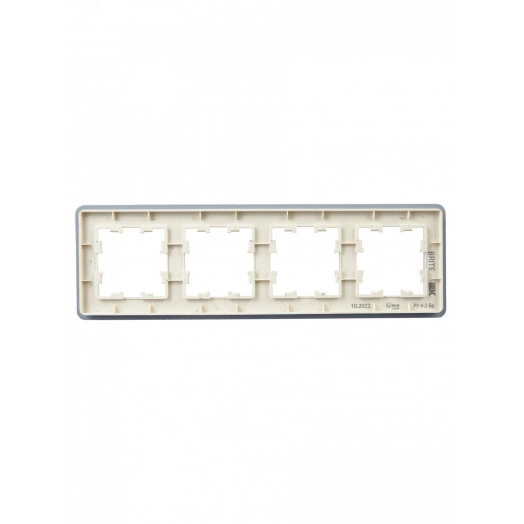 BRITE Рамка 4 поста РУ-4-2-Бр стекло песчаный RE IEK