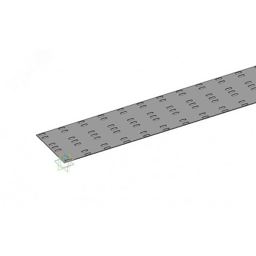 Донное основание секции прямой НЛ-ДО20-П2,87 УХЛ1 195х2870, оцинкованный лист(толщина покрытия 10 -18мкм), S1,0