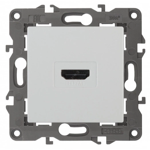 Розетка HDMI, Эра Elegance, белый, 14-3114-01