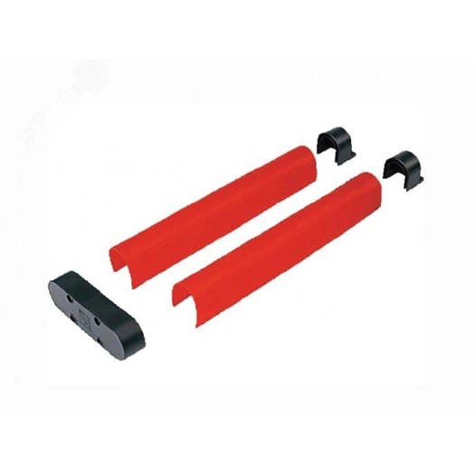 Накладки резиновые красные на стрелу 001G0601 (ширина проезда до 6 м)