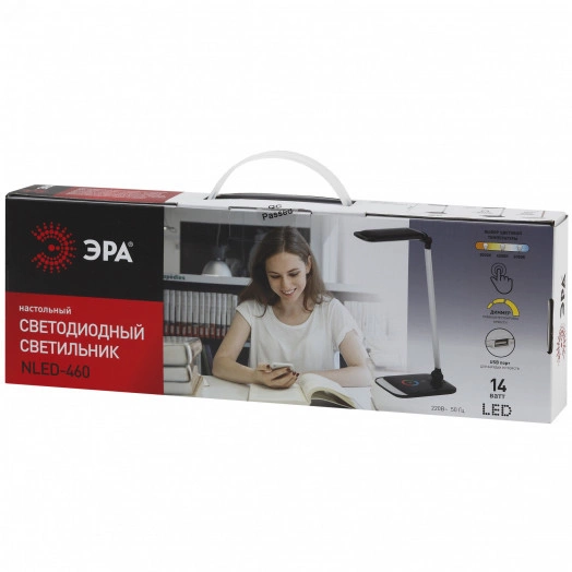 NLED-460-14W-W-G Светильники настольные NLED-460-14W-W-G белый с золотом наст.светильник