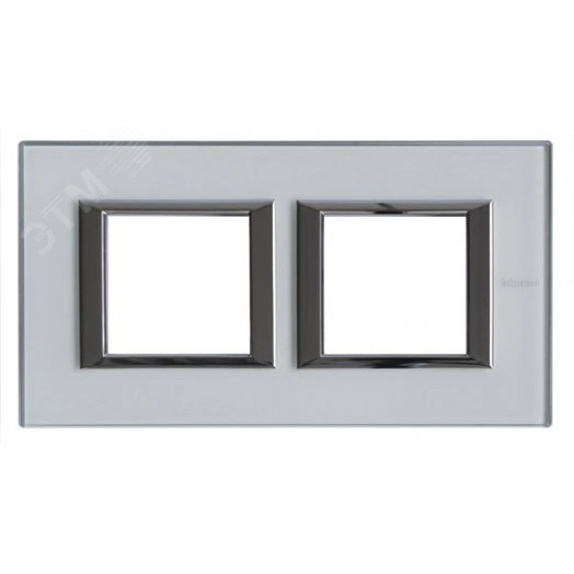 Axolute Рамка 2х2 поста 71мм горизонтальная кристалл