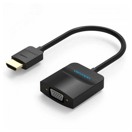 Мультимедиа конвертер HDMI на VGA + аудио, 0.15 м.