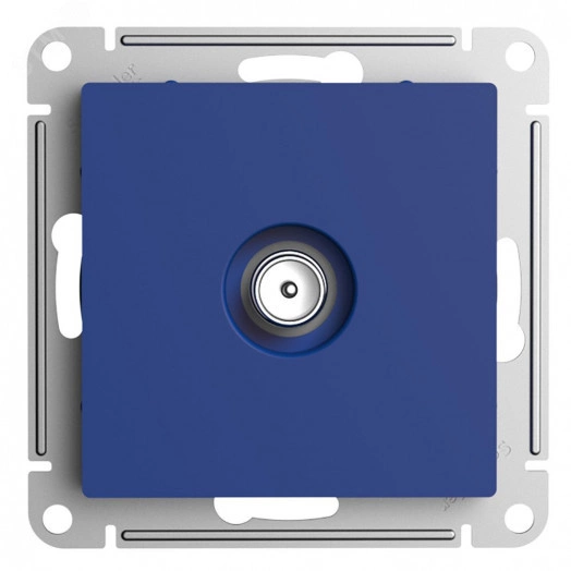 ATLASDESIGN TV РОЗЕТКА проходная 4DB, механизм, АКВАМАРИН