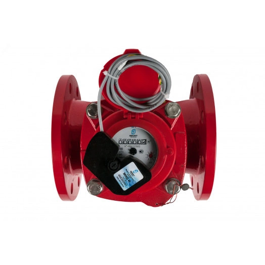 Счетчик воды турбинный СТВУ-100 с импульсным выходом типа открытый коллектор (МИД И) (IP68)