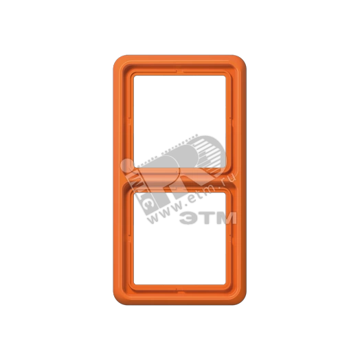 Рамка 2 поста универсальная оранжевая