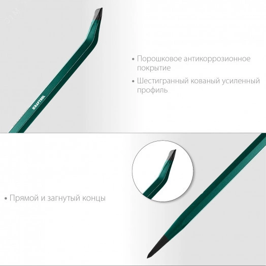 Монтировка-лом, 750 мм, 19 мм, шестигранная