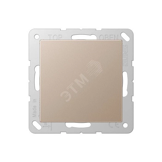 Крышка для произвольных отверстий (с несущей платой)  Серия A500  Материал- термопласт  Цвет- шампань