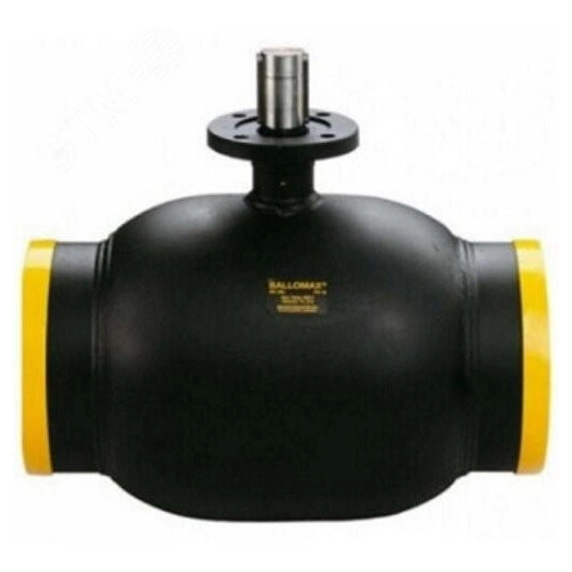 Кран шаровой КШТ 61.102.150 стальной для теплоснабжения станд. проход DN 150 PN 25 под приварку с рукояткой