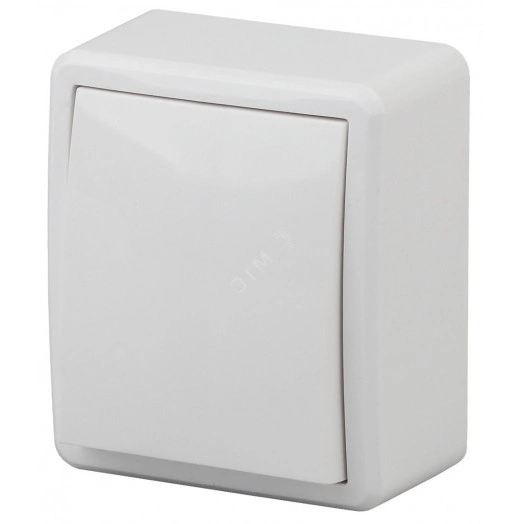 Выключатель, 10АХ-250В, ОУ, Эра Эксперт, Al+Cu, белый,11А-1201-01