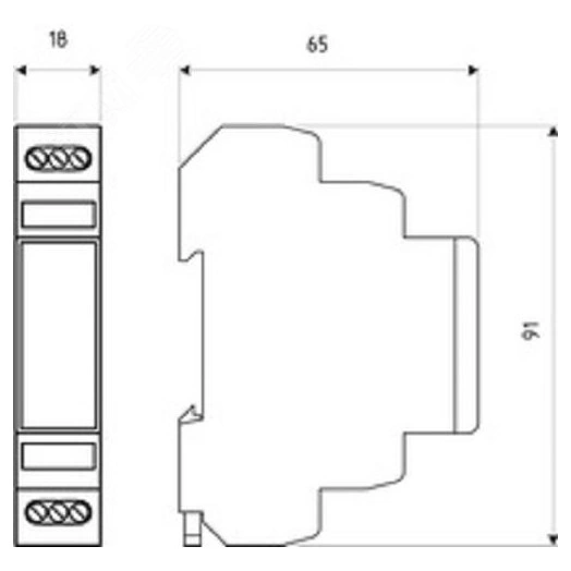 УЗИП ГРОЗОСТОП DTR 2/485/12, Uо - 12 В, IL - 250 мА, In (8/20) - 20 кА, , 10 Мбит/с