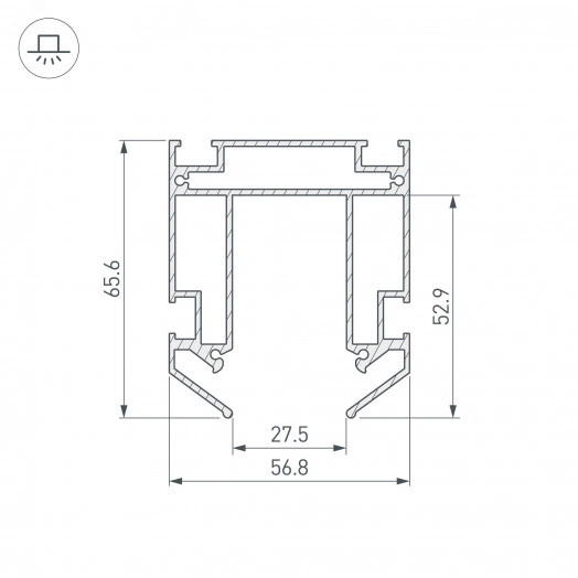 Профиль-держатель MAG-STRETCH-ORIENT-2000