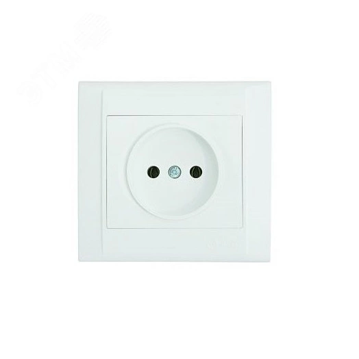 Defne бел  розетка б/з (керамика)
